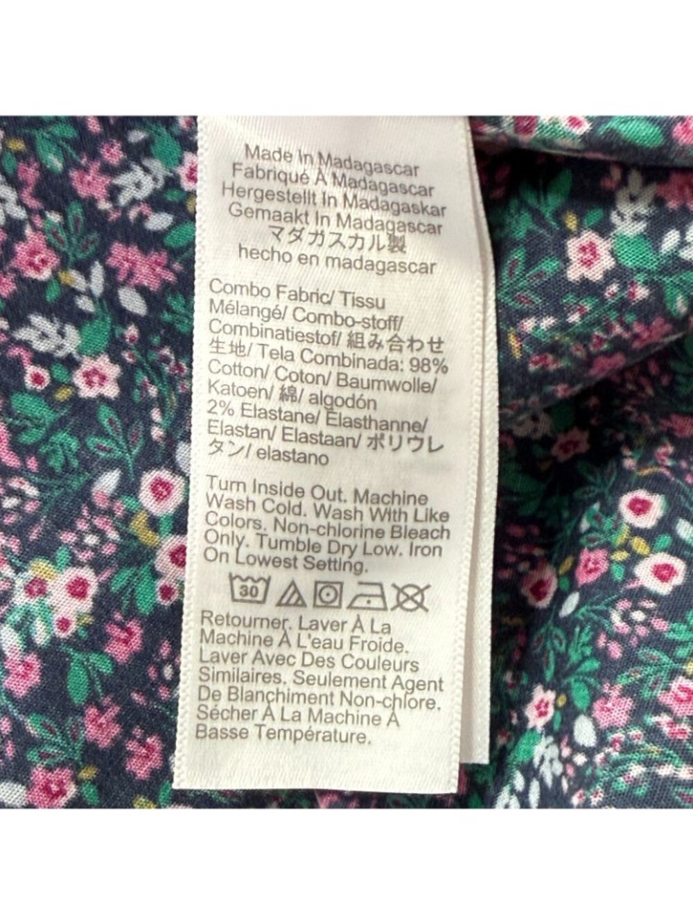 J.Crew Classic Printed Flex Casual Shirt Men M Floral Long Sleeve Flowers - Picture 8 of 15